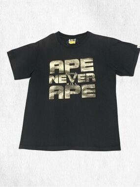 BAPE 1990s tee “APE SHALL NEVER KILL APE” 🦍